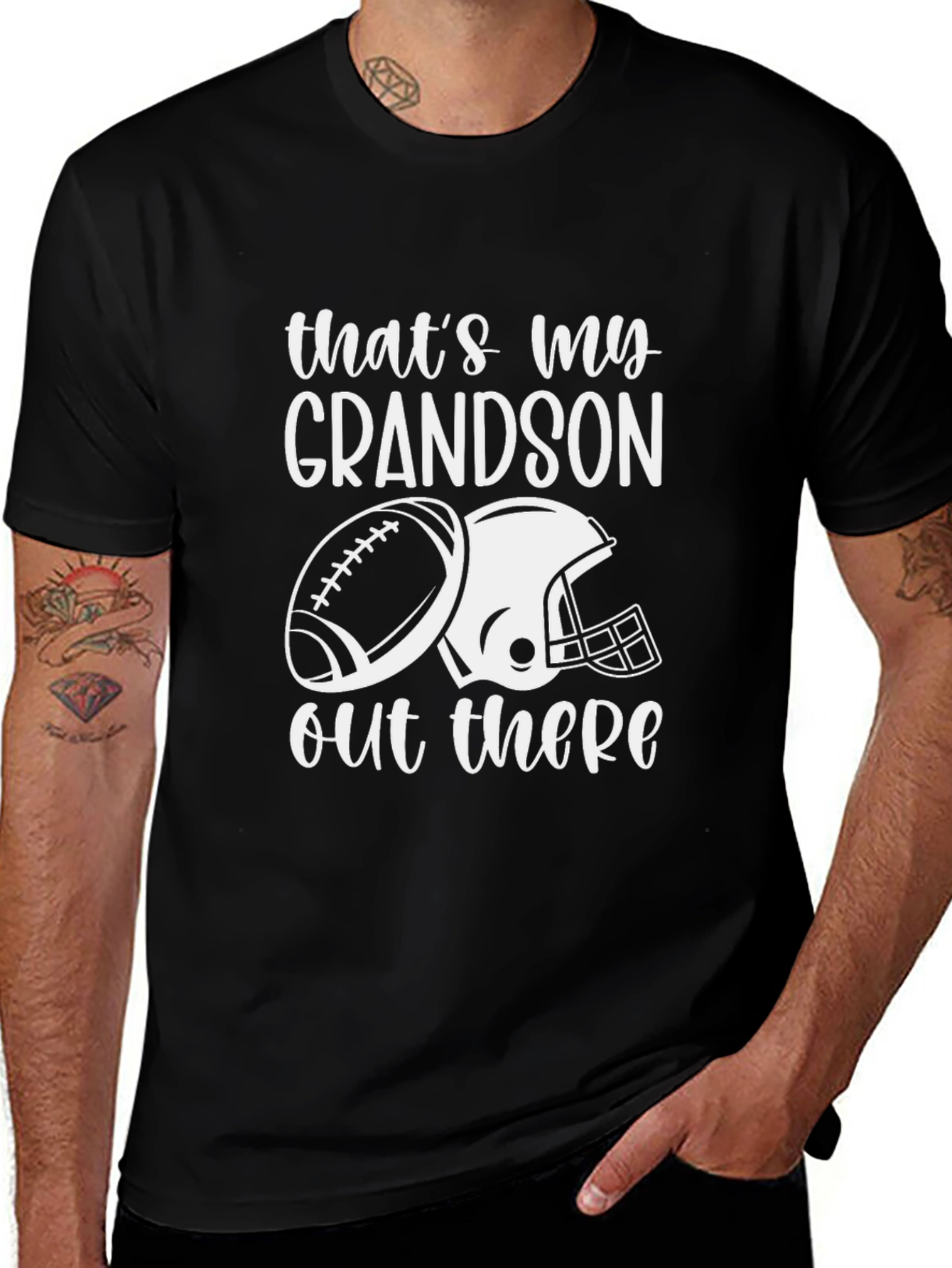 Thats My Grandson Football Graphic Tee
