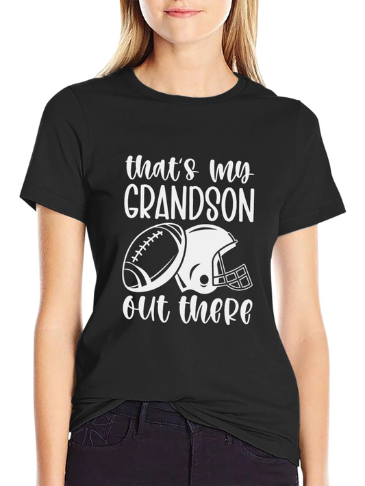 Thats My Grandson Football Graphic Tee
