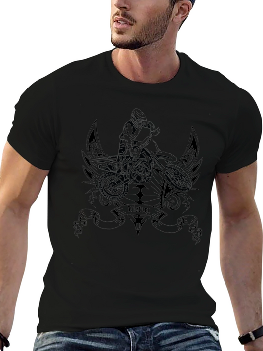 Victory Motocross T-Shirt - Black Graphic Tee