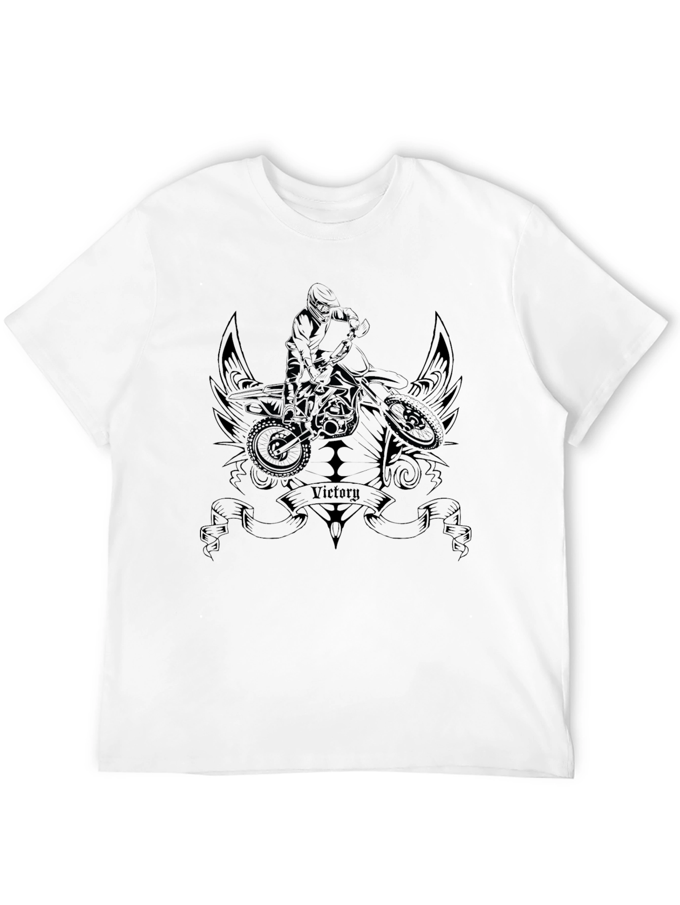 Victory Motocross T-Shirt - Black Graphic Tee