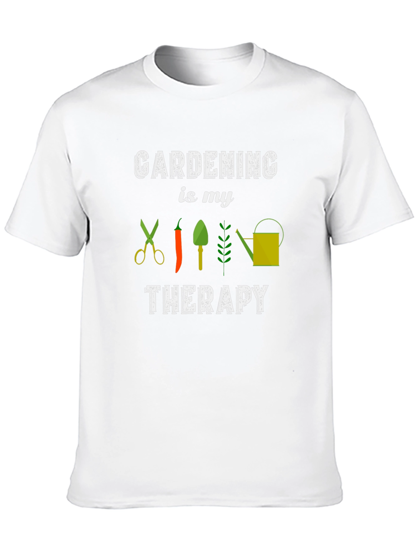 Gardening Therapy T-Shirt - Black Unisex