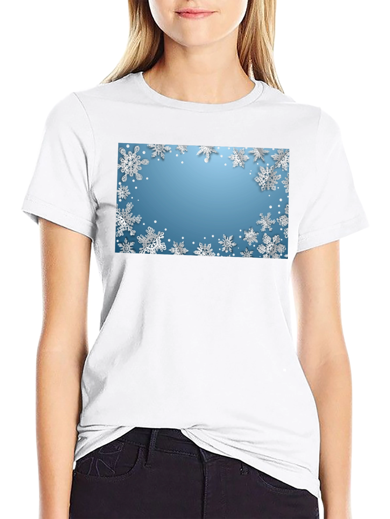 Snowflake Graphic Tee - Winter Holiday Shirt