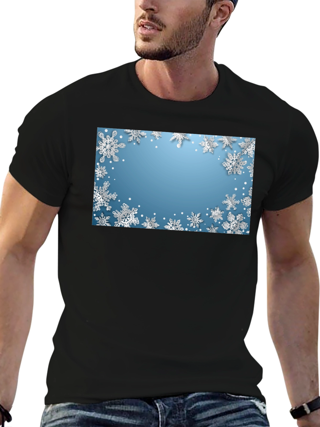 Snowflake Graphic Tee - Winter Holiday Shirt