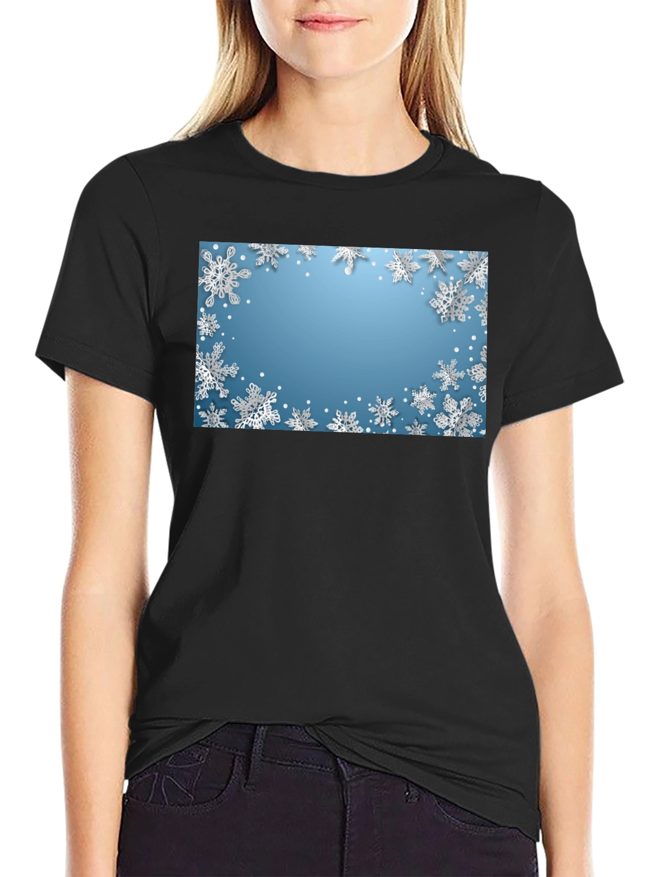 Snowflake Graphic Tee - Winter Holiday Shirt