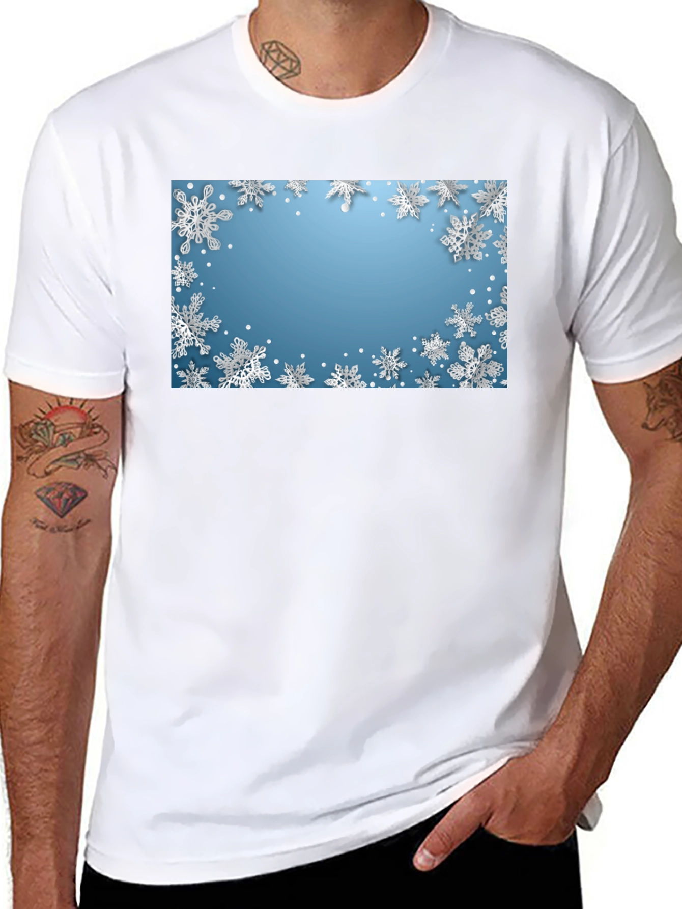 Snowflake Graphic Tee - Winter Holiday Shirt