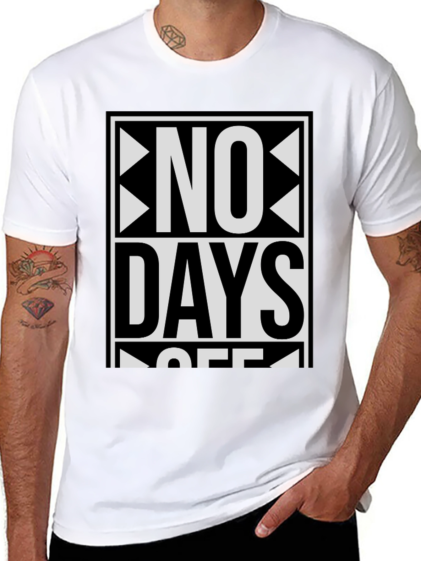 No Days Off Graphic T-Shirt - Bold Statement Tee