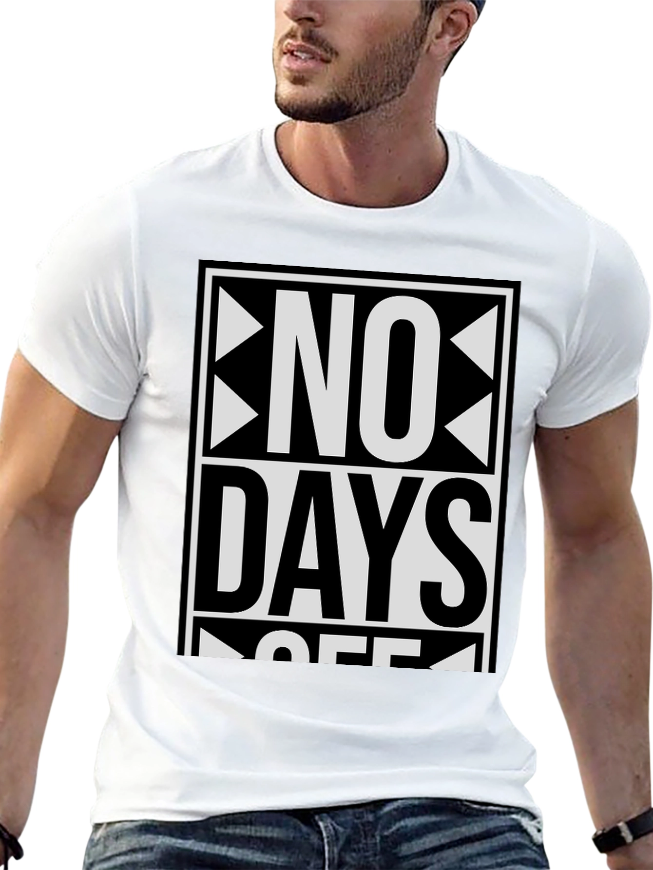 No Days Off Graphic T-Shirt - Bold Statement Tee