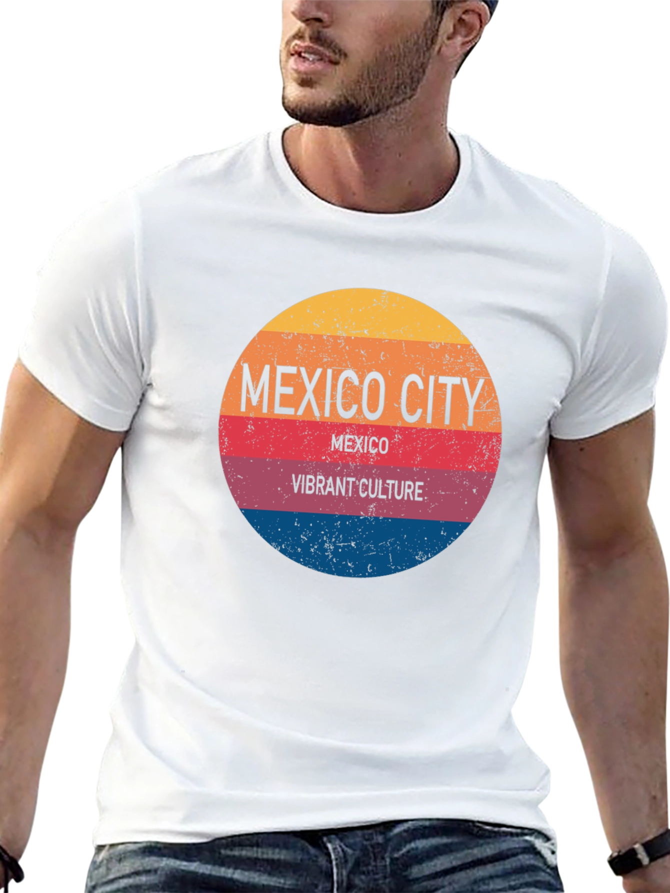Mexico City Vibrant Culture T-Shirt - Black