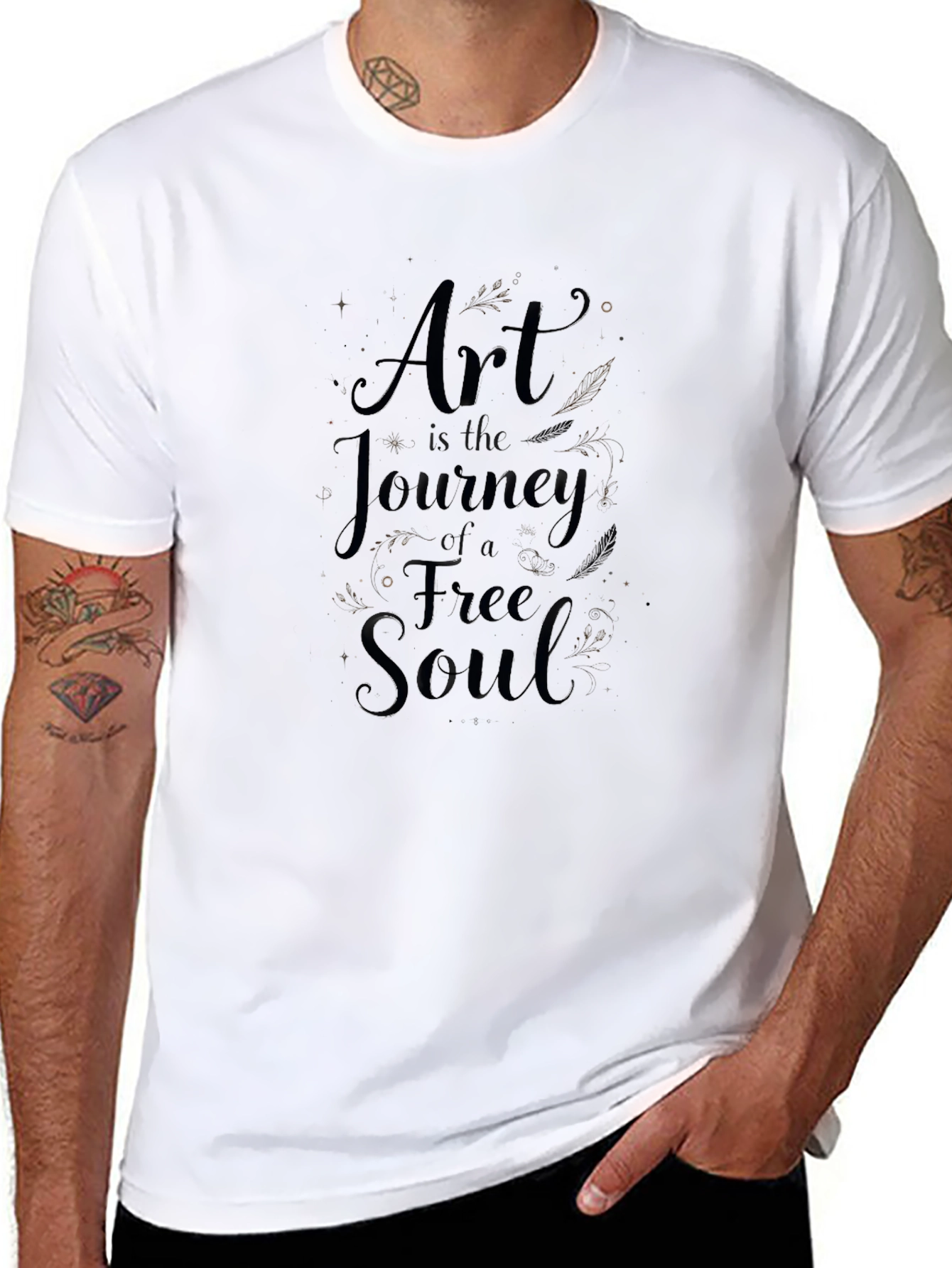 Art is the Journey Graphic Tee - Black