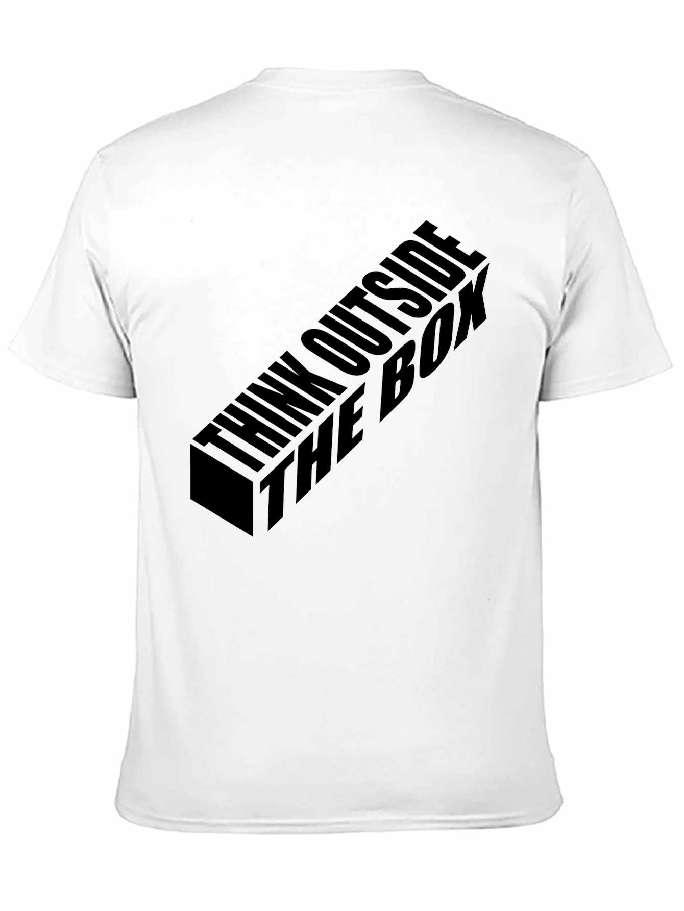 Think Outside the Box Mens Black T-Shirt