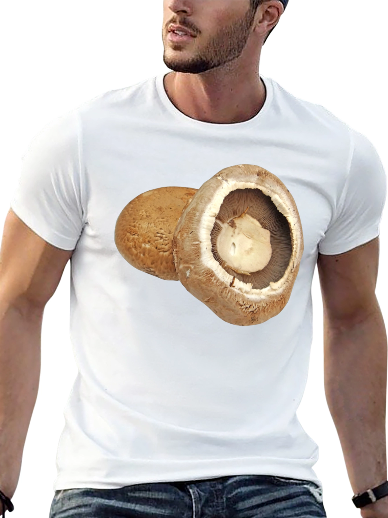Mushroom Graphic Tee - Foodie Fashion