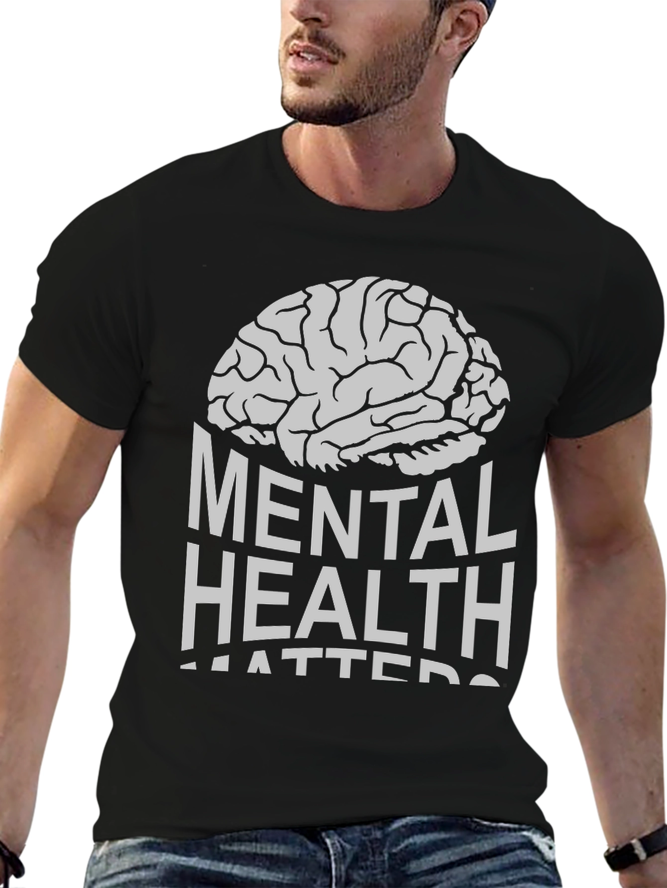 Mental Health Matters T-Shirt: Brain Graphic Tee