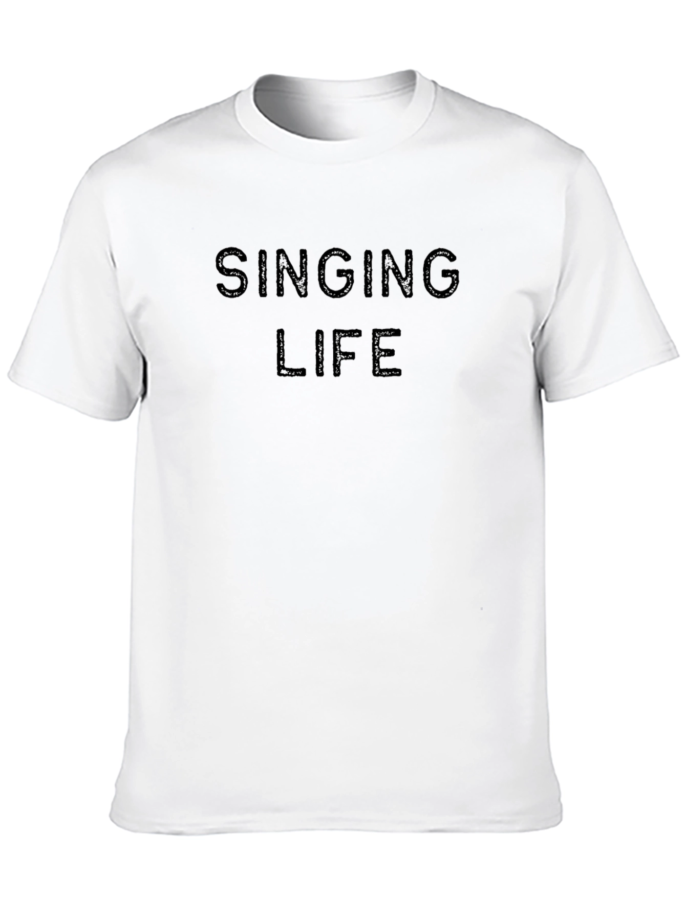 Singing Life Black Graphic Tee - Stylish Comfort