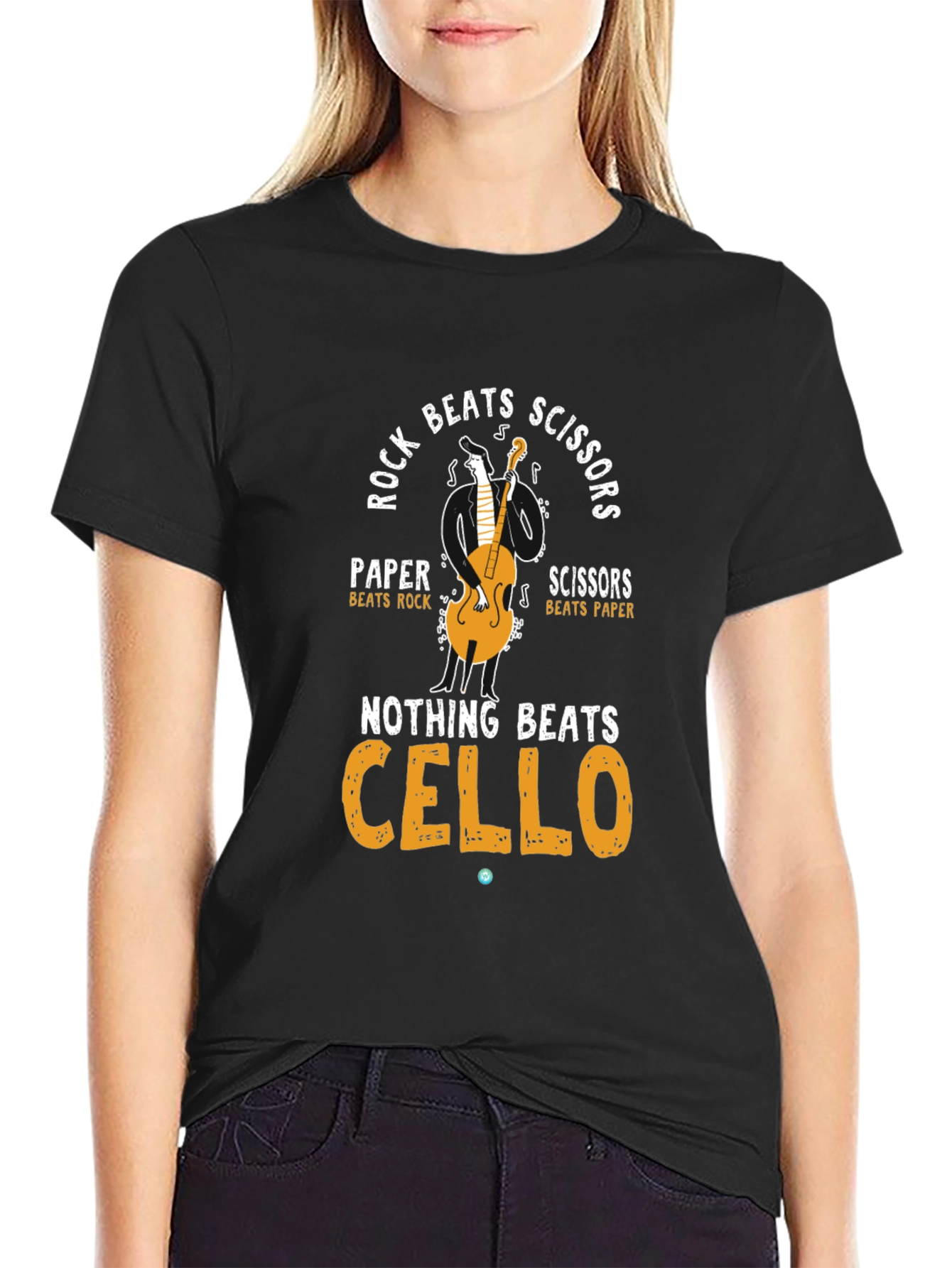 Rock Paper Scissors Cello T-Shirt