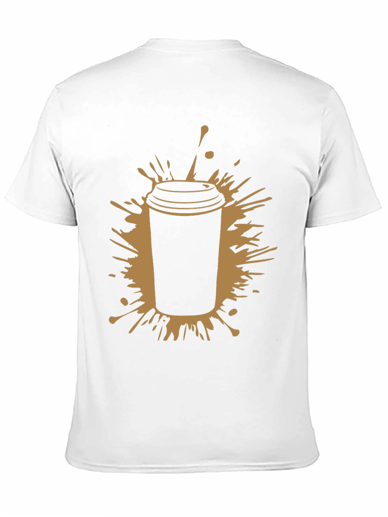 Coffee Splash Black T-Shirt