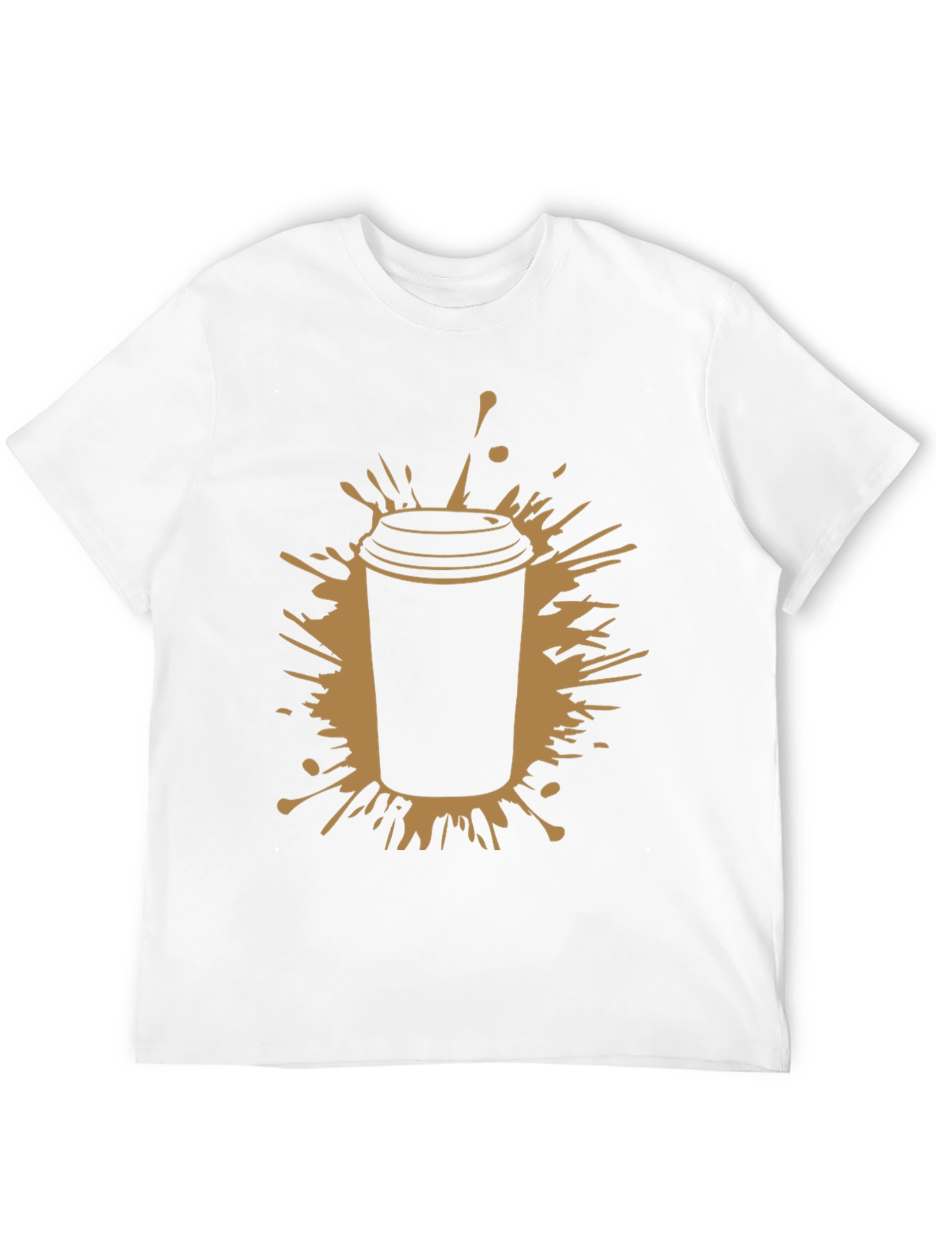 Coffee Splash Black T-Shirt