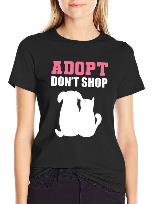 Adopt Dont Shop T-Shirt - Animal Rescue Tee