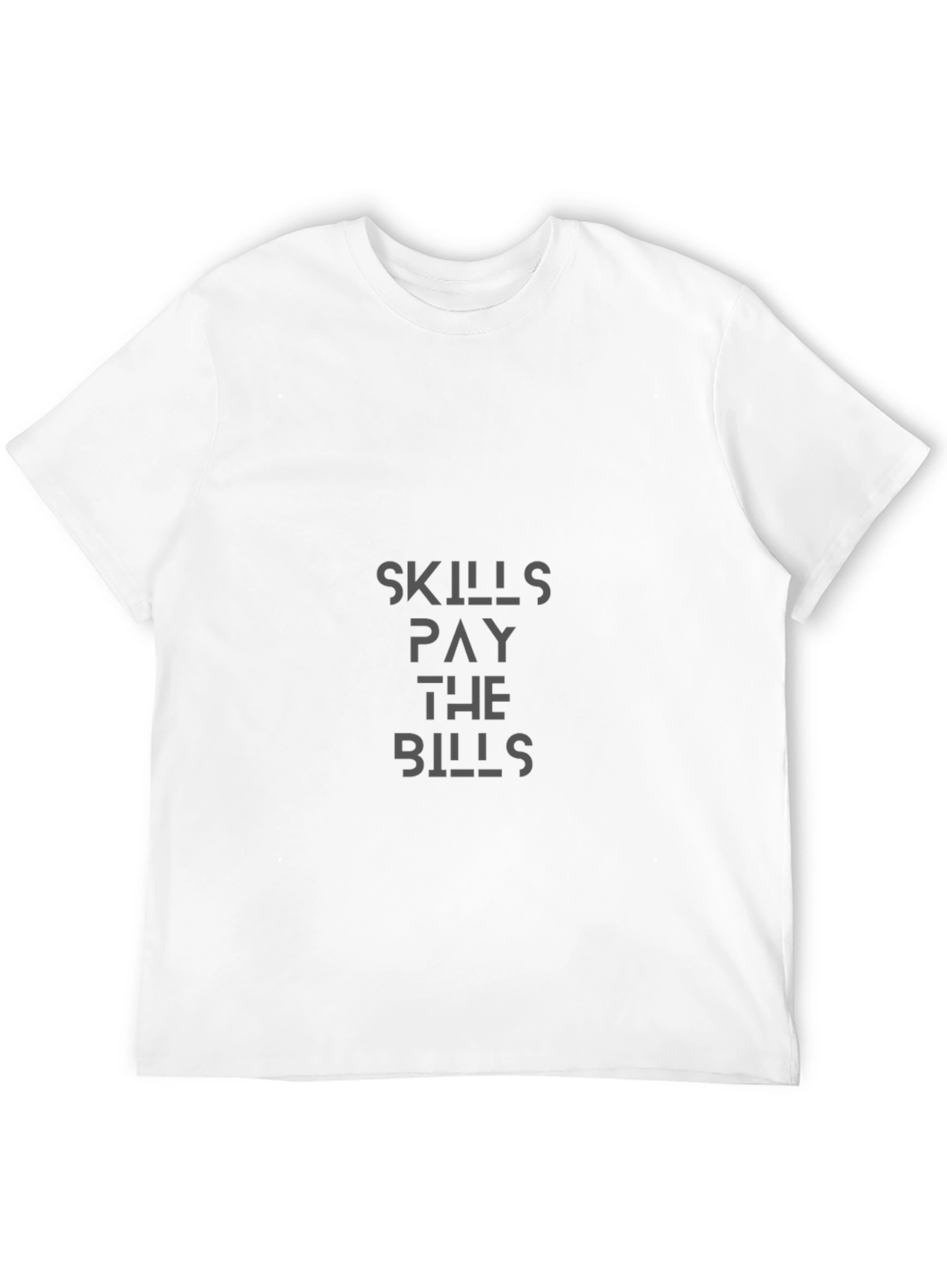 Skills Pay The Bills Graphic T-Shirt - Black