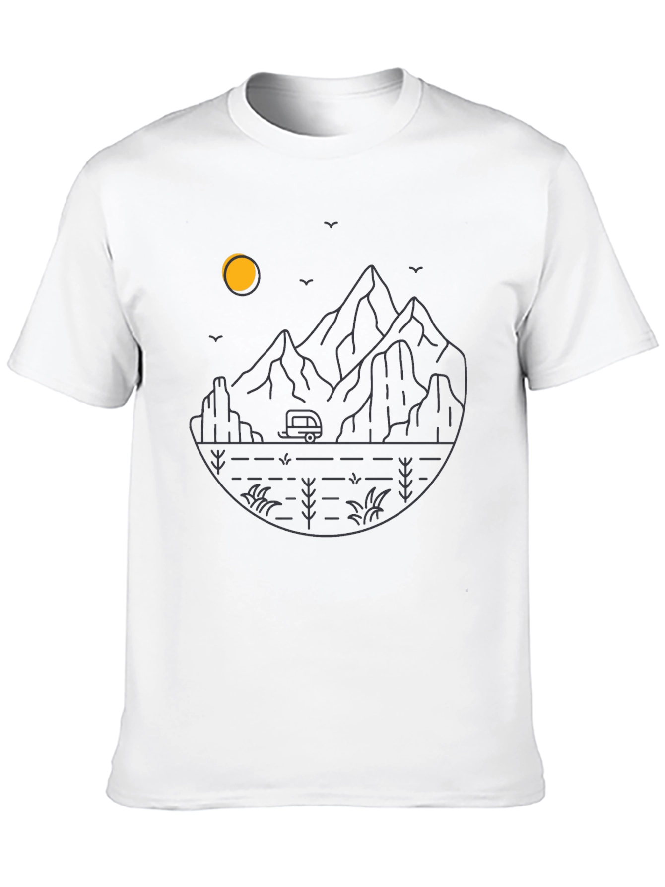 Mountain Camper Graphic Tee - Adventure Awaits!