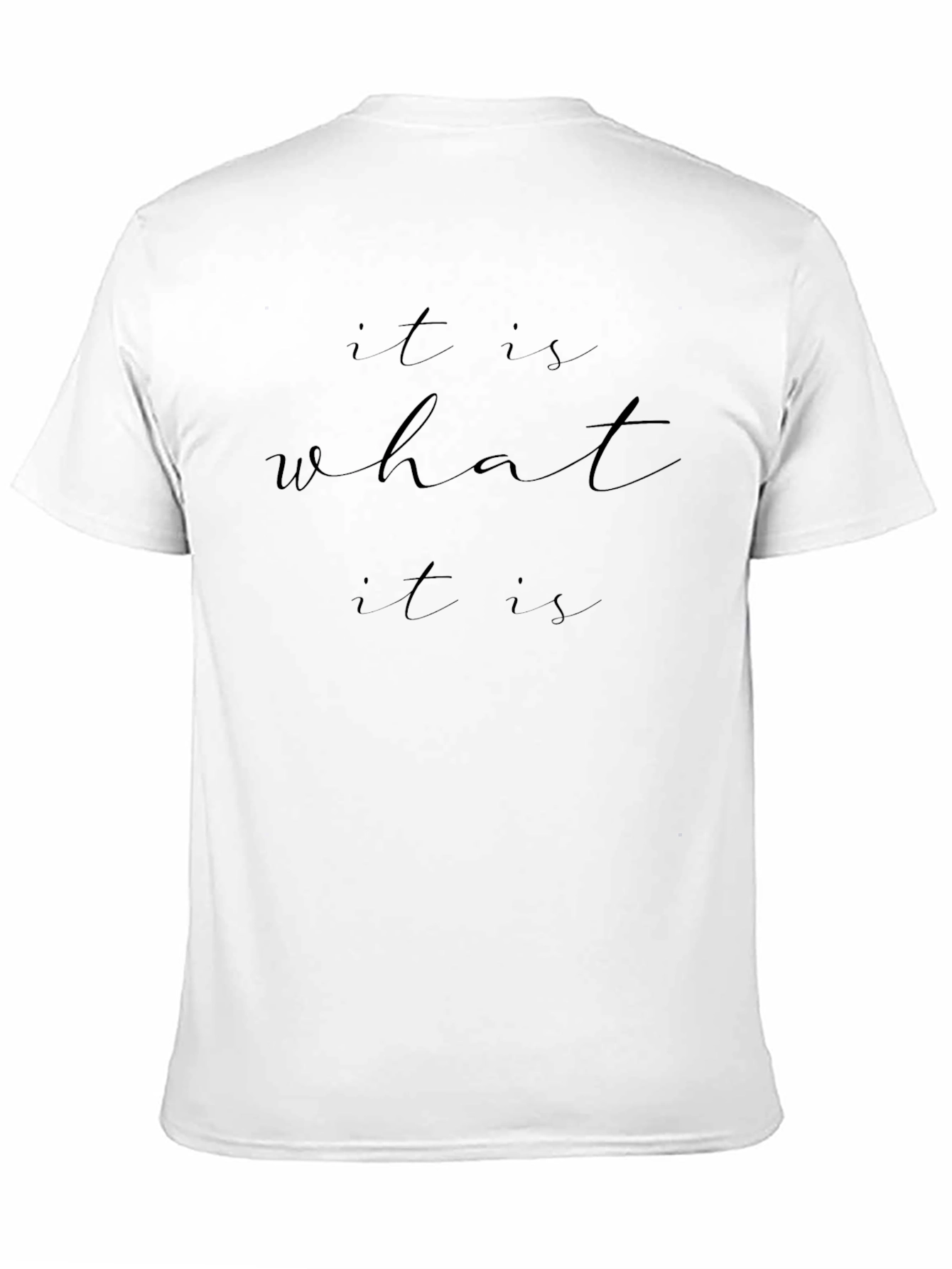 It Is What It Is Black Graphic Tee