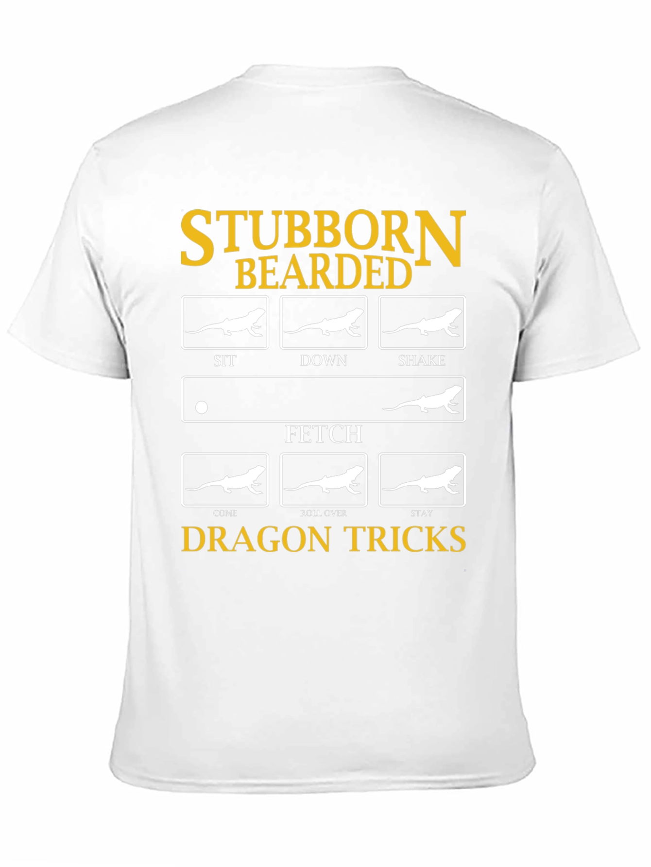 Stubborn Bearded Dragon Tricks Black T-Shirt