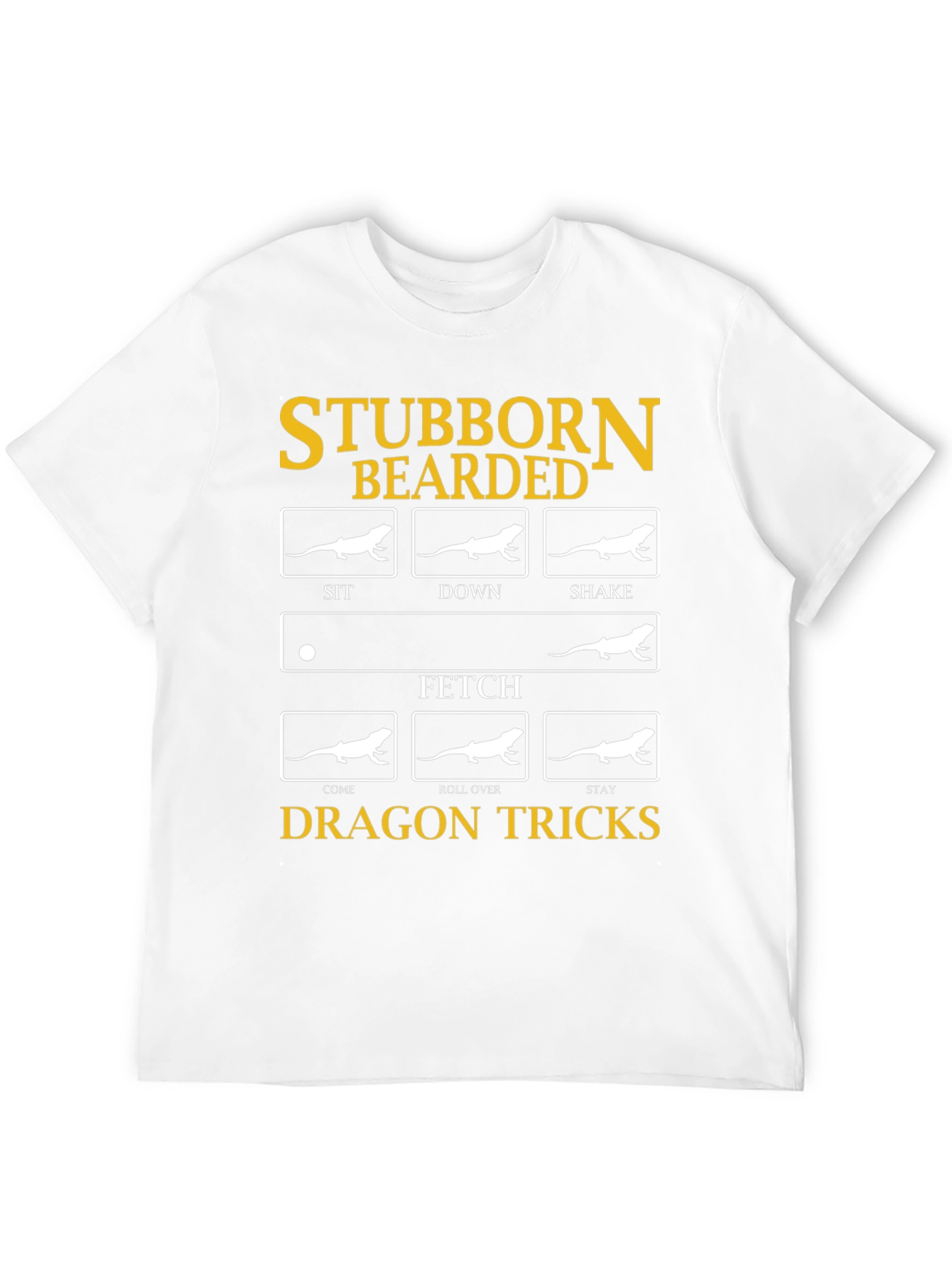 Stubborn Bearded Dragon Tricks Black T-Shirt