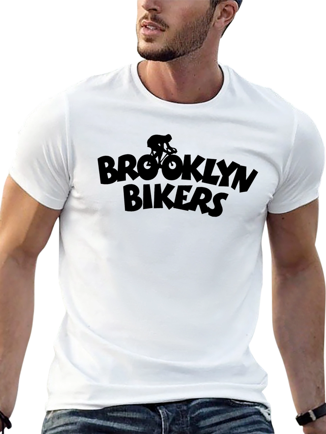 Brooklyn Bikers Black Graphic T-Shirt