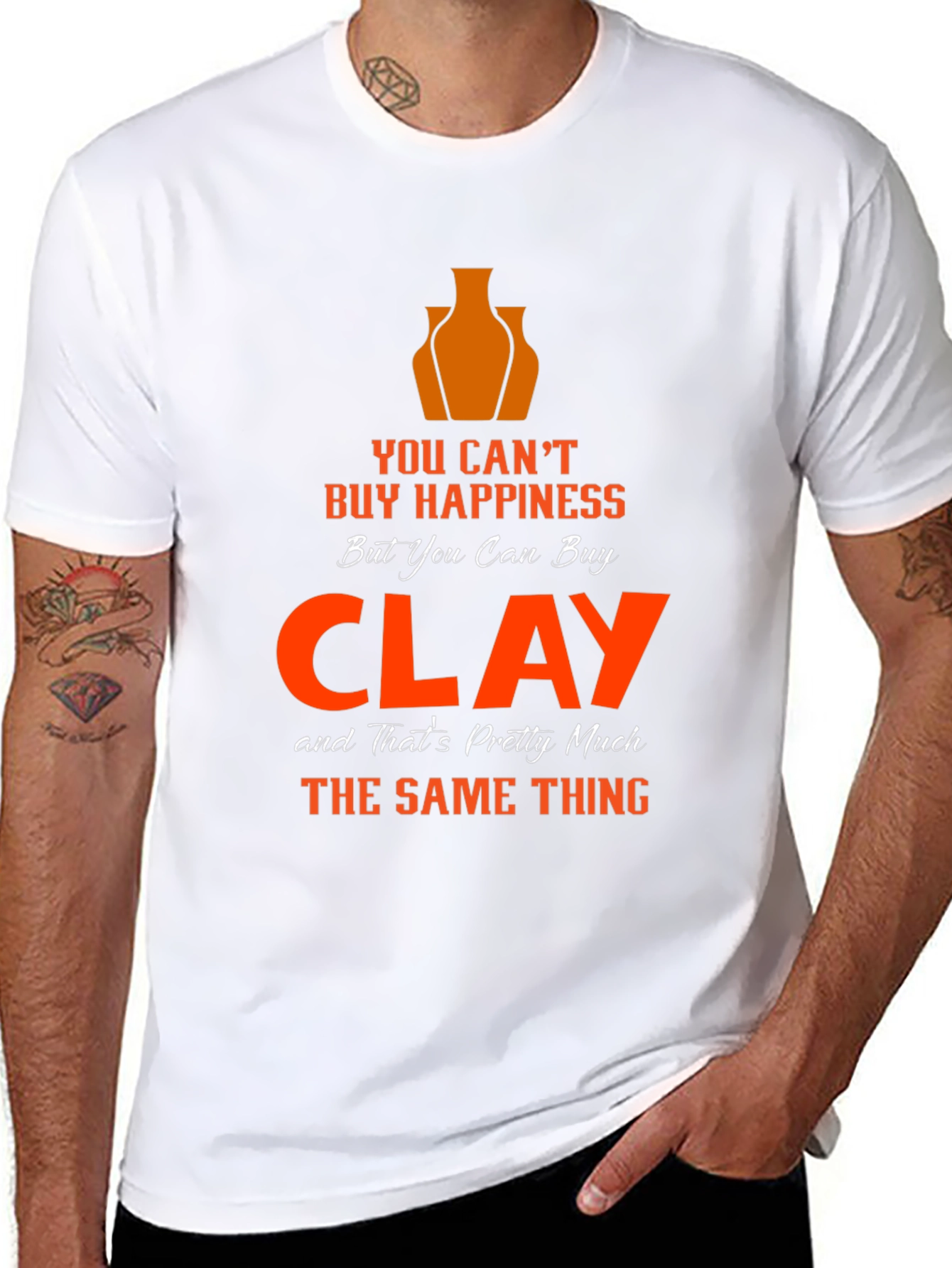Clay Happiness T-Shirt - Pottery Lover Gift