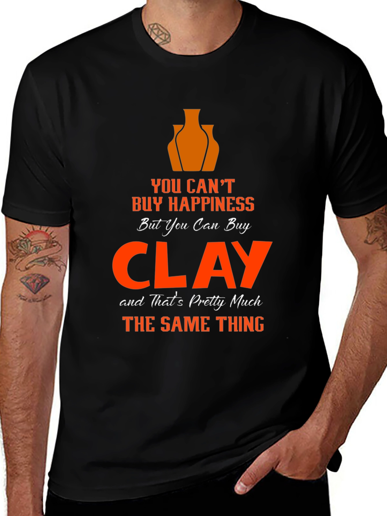 Clay Happiness T-Shirt - Pottery Lover Gift