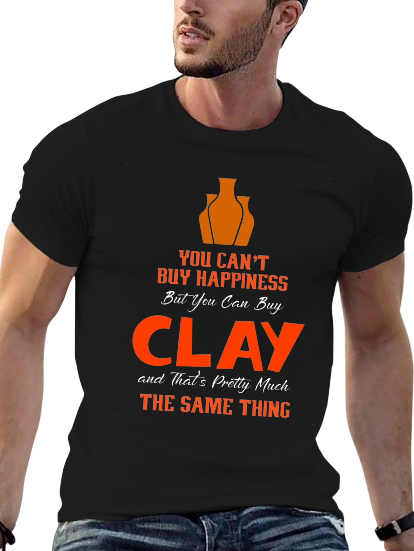 Clay Happiness T-Shirt - Pottery Lover Gift