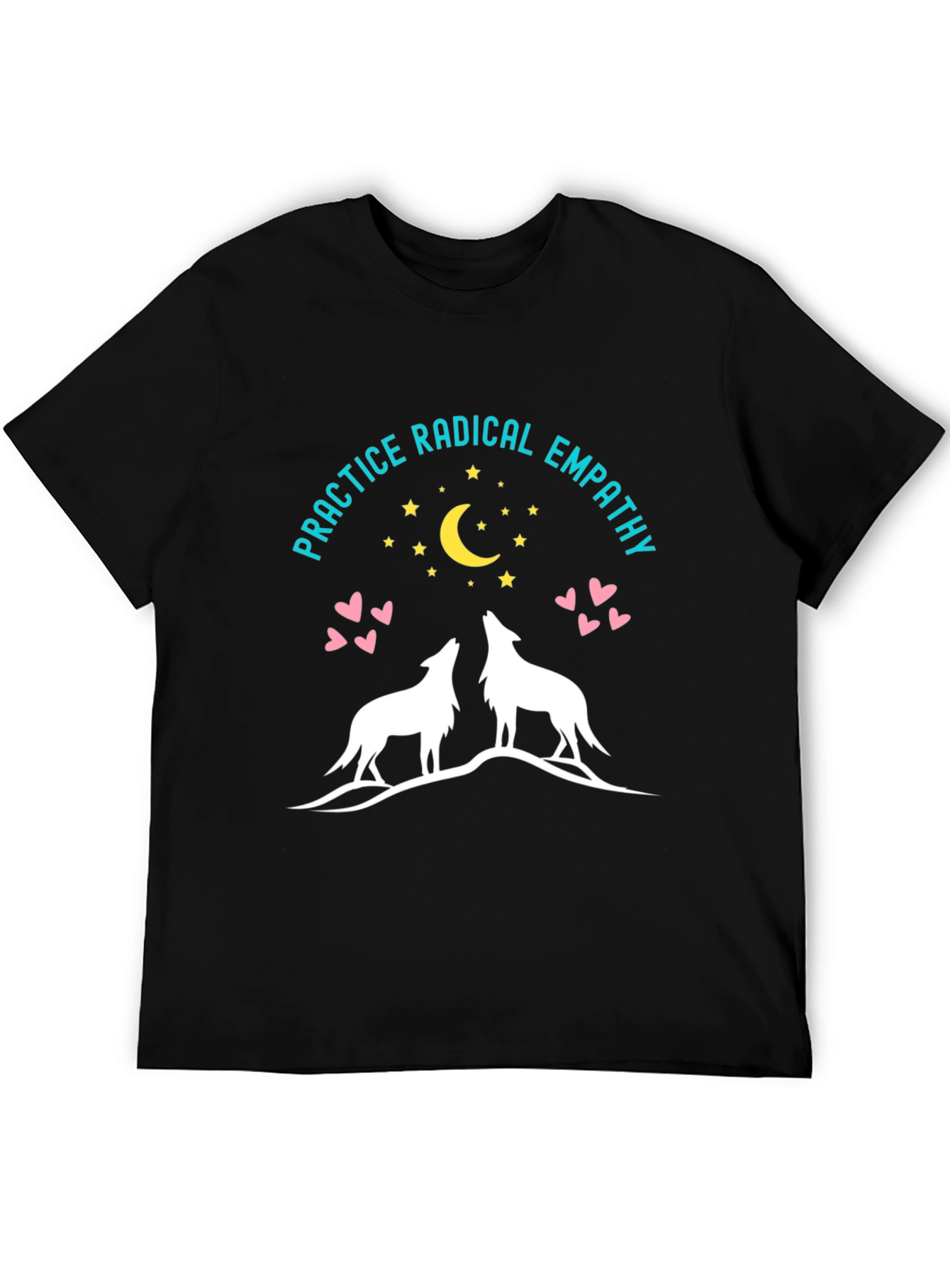 Radical Empathy Wolf Graphic Tee - Black