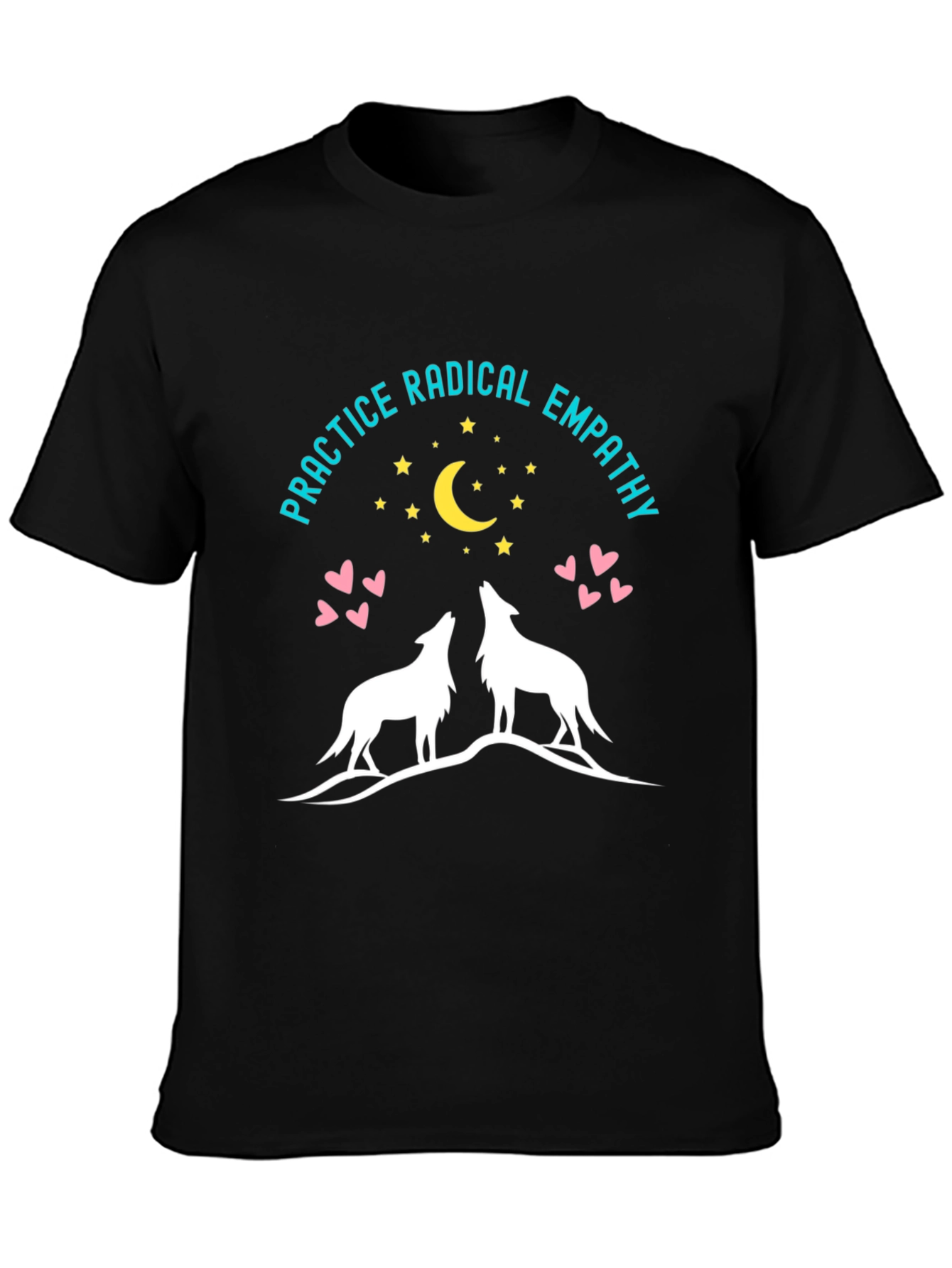 Radical Empathy Wolf Graphic Tee - Black