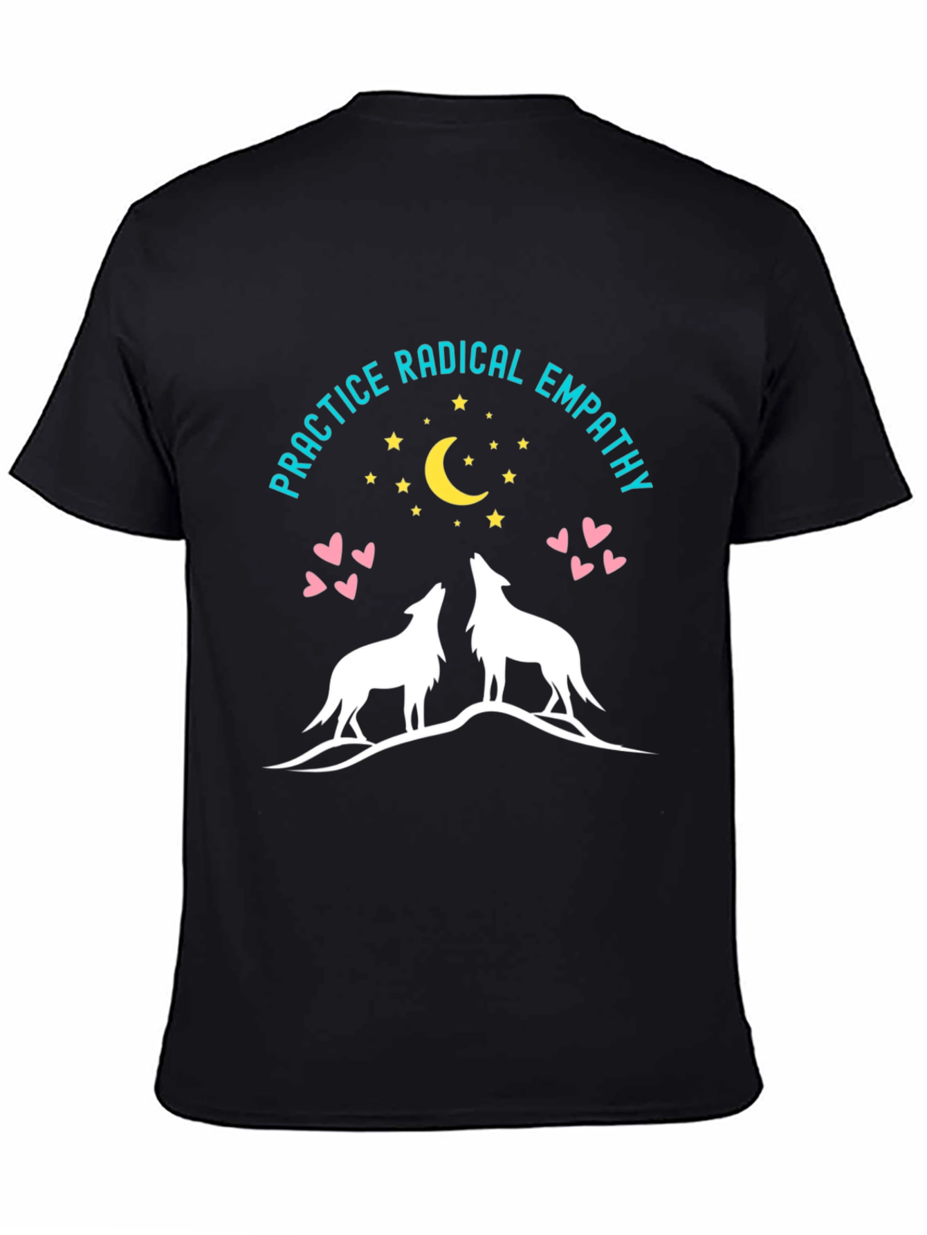 Radical Empathy Wolf Graphic Tee - Black