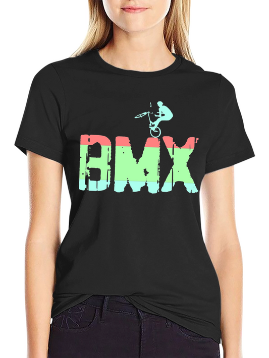 Cool BMX Bike Stunt Graphic T-Shirt