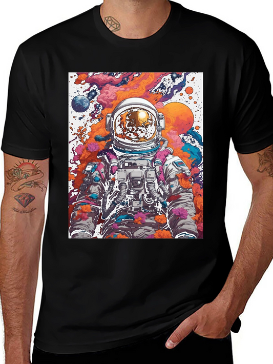 Astronaut Galaxy T-Shirt - Space Graphic Tee