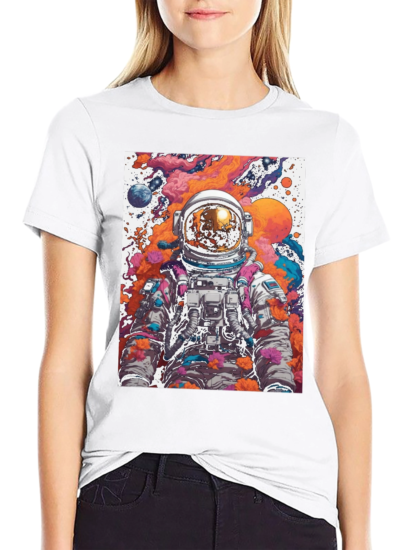 Astronaut Galaxy T-Shirt - Space Graphic Tee