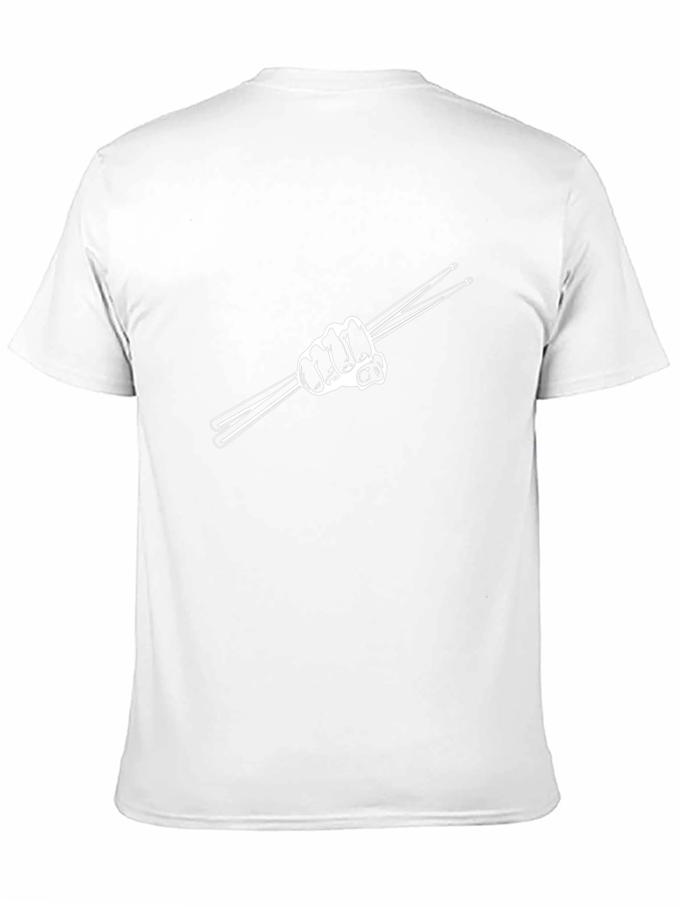 Drummers Fist Graphic Tee - Black Cotton Shirt