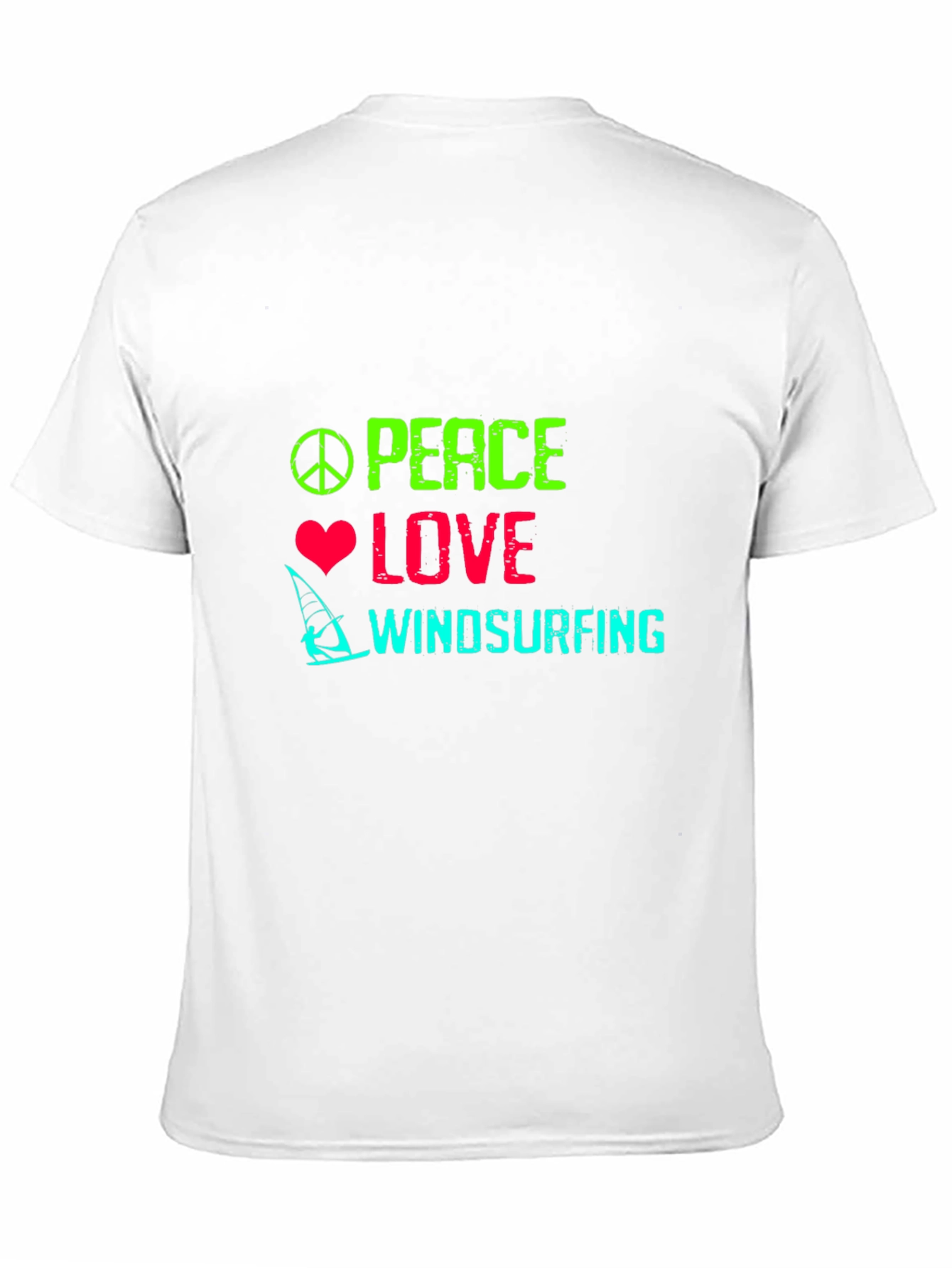 Peace Love Windsurfing Graphic T-Shirt