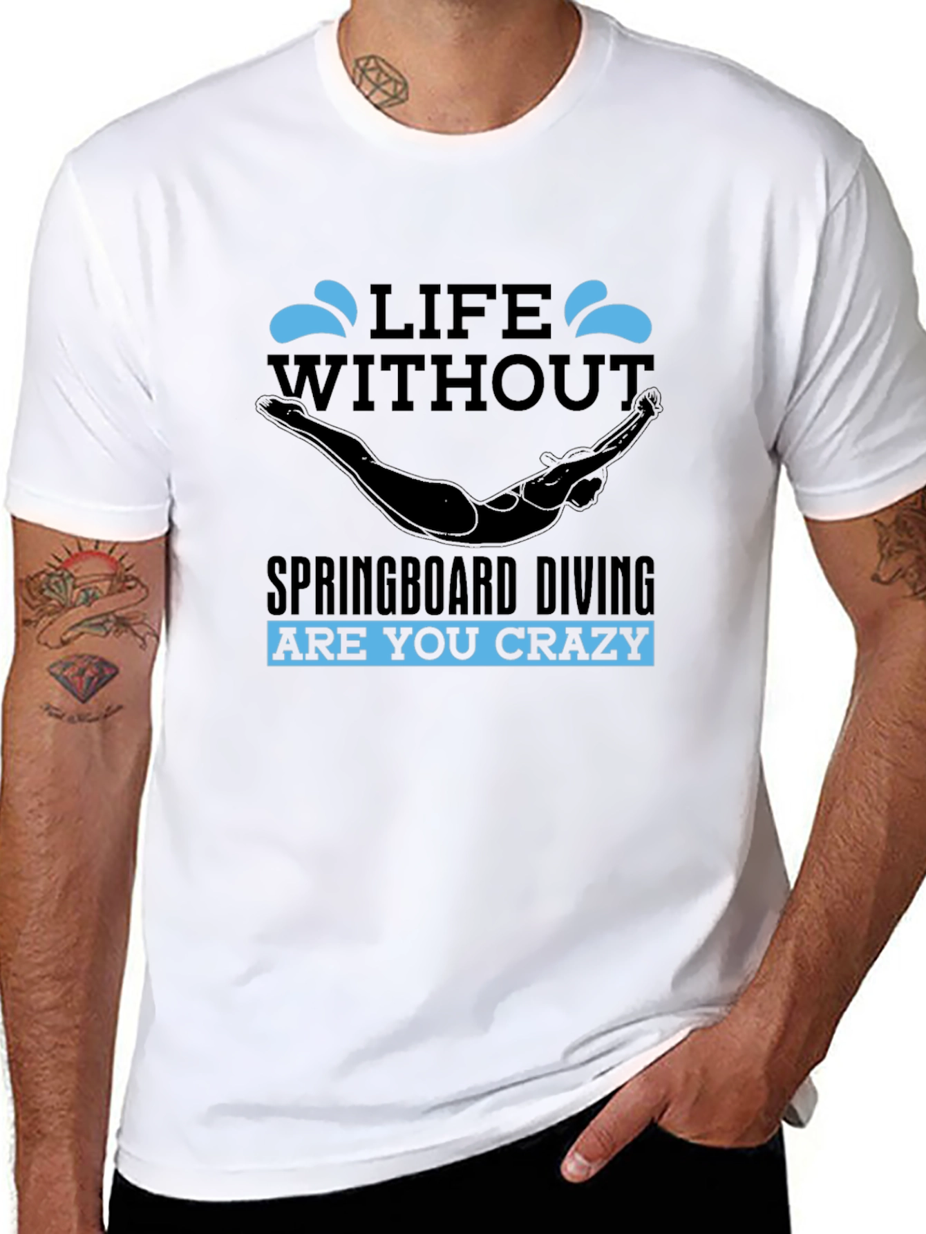 Springboard Diving Graphic T-Shirt