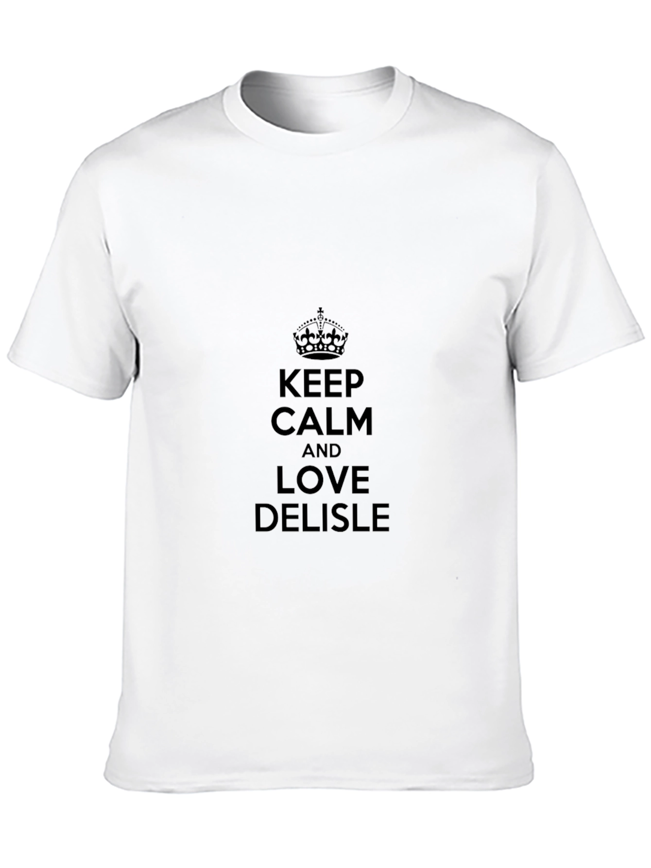 Keep Calm and Love Delisle Black T-Shirt