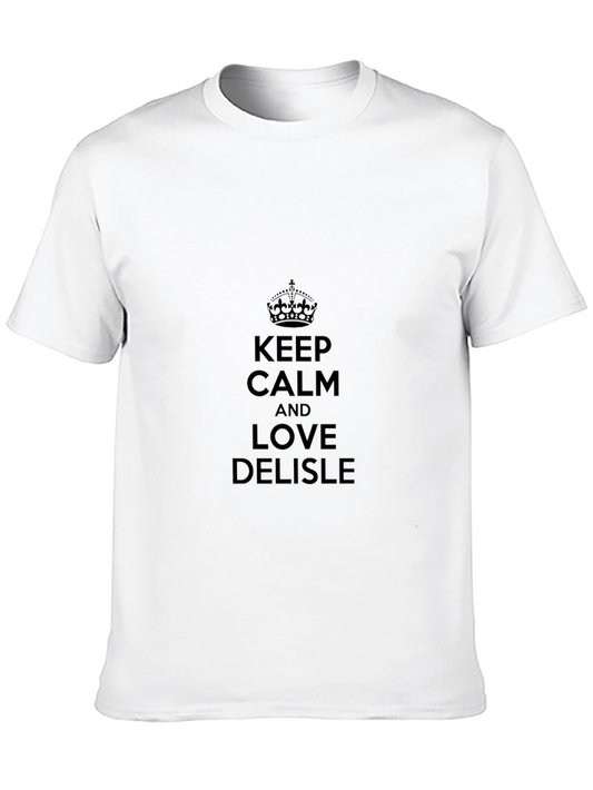 Keep Calm and Love Delisle Black T-Shirt