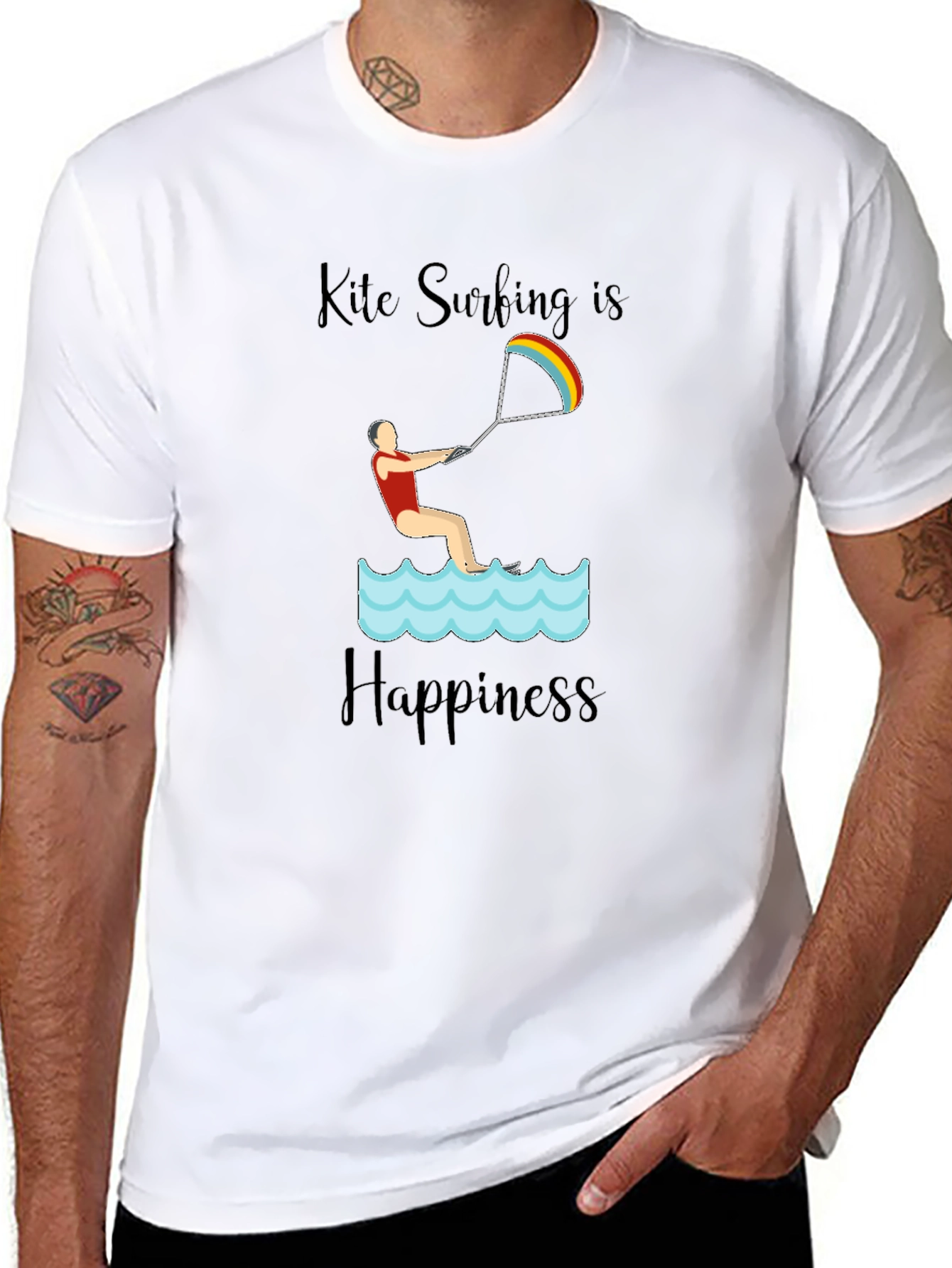 Kite Surfing Happiness Tee
