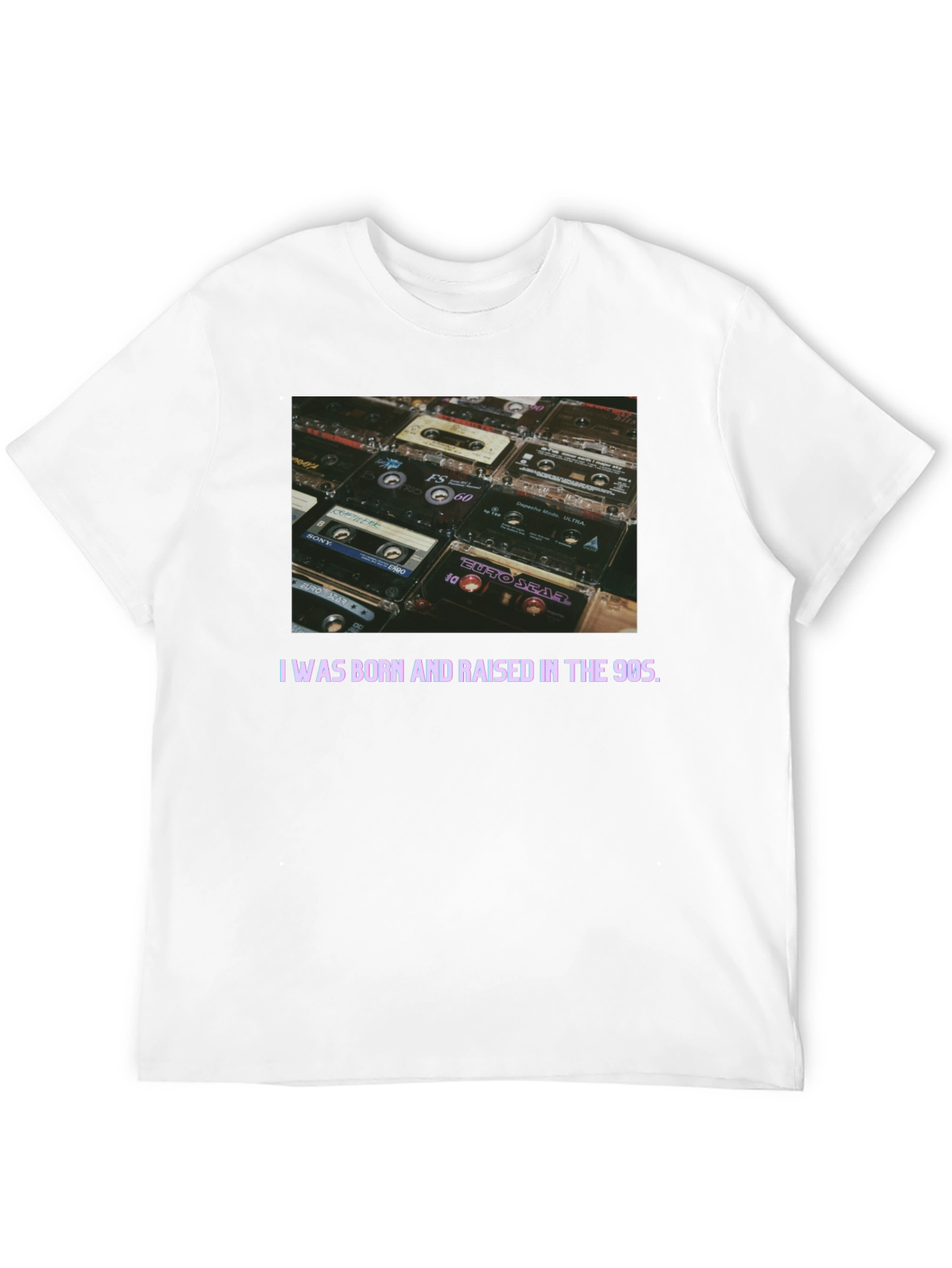 90s Cassette Tape Black T-Shirt