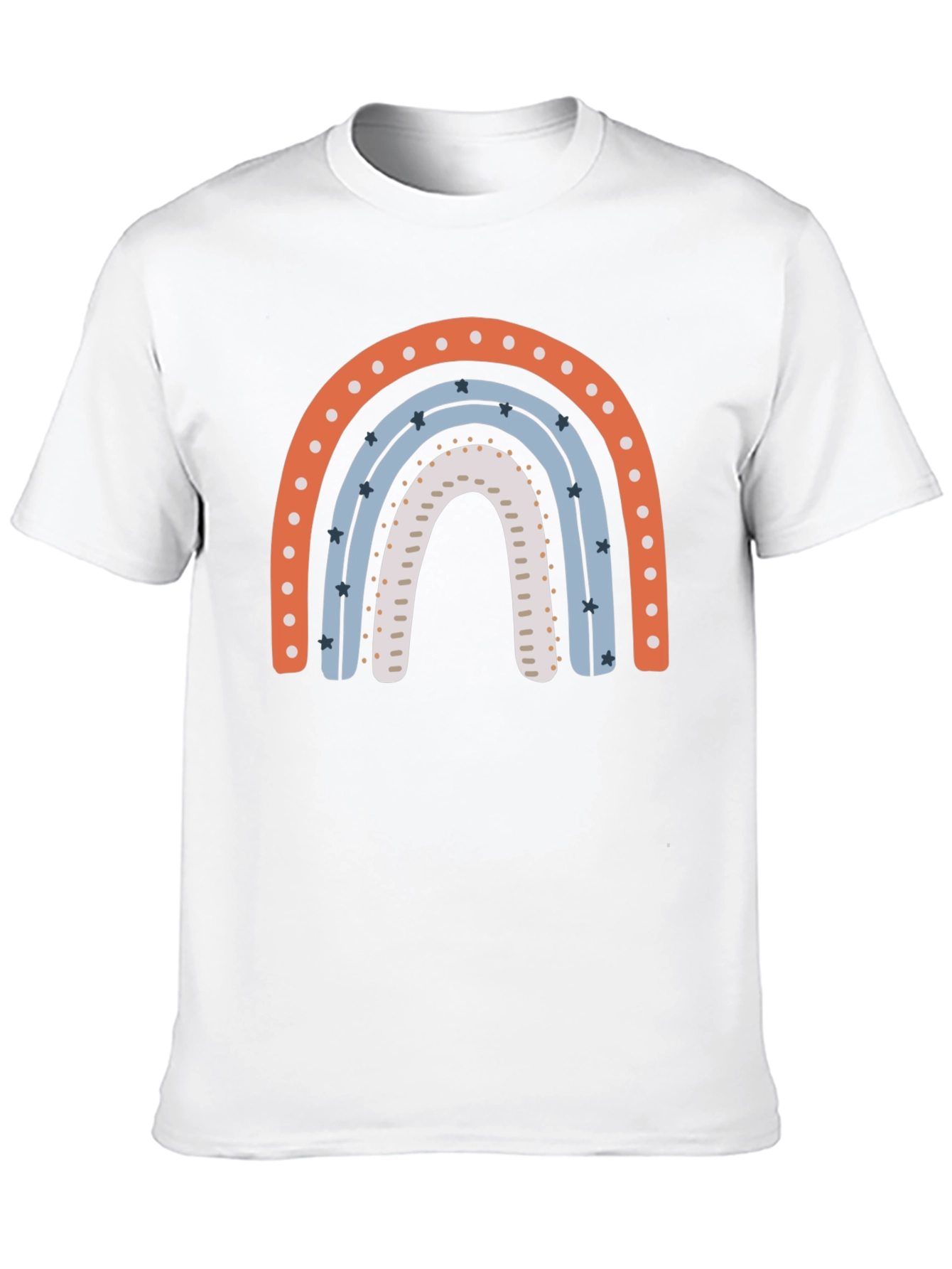 Rainbow Graphic Print Black T-Shirt