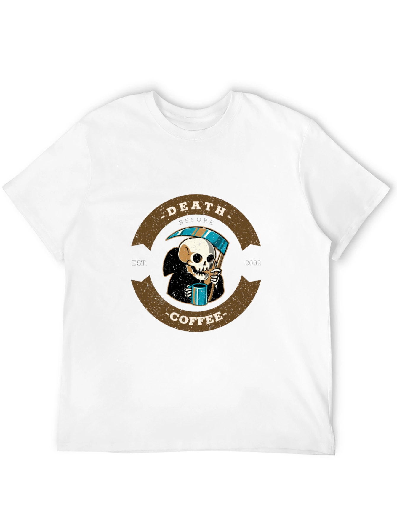 Death Coffee T-Shirt - Grim Reaper Tee