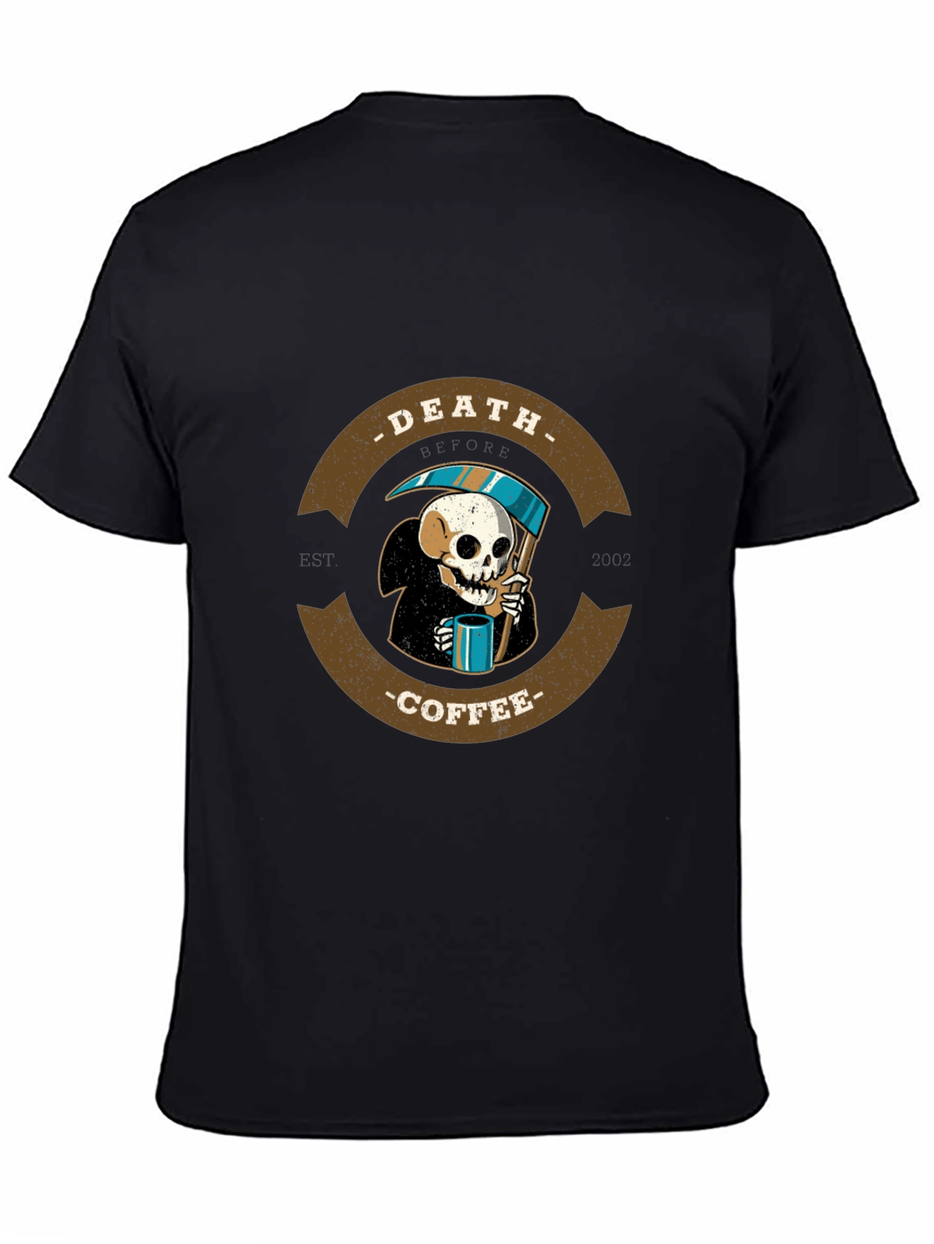 Death Coffee T-Shirt - Grim Reaper Tee