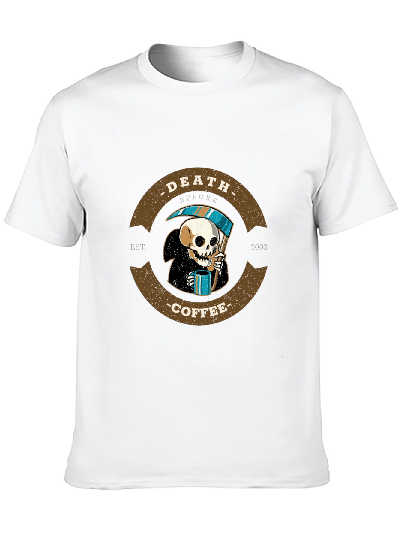 Death Coffee T-Shirt - Grim Reaper Tee