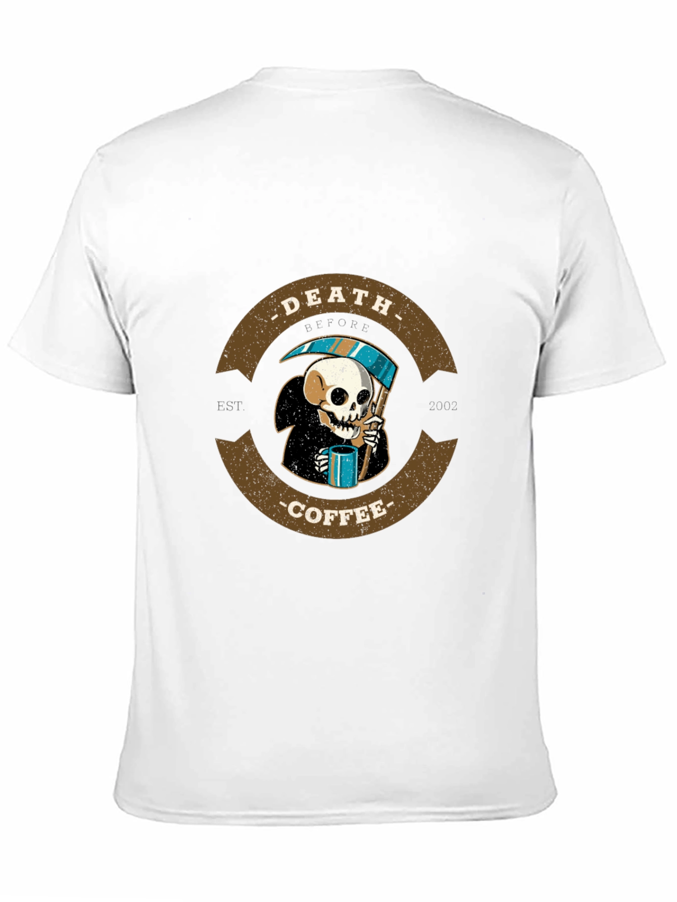 Death Coffee T-Shirt - Grim Reaper Tee