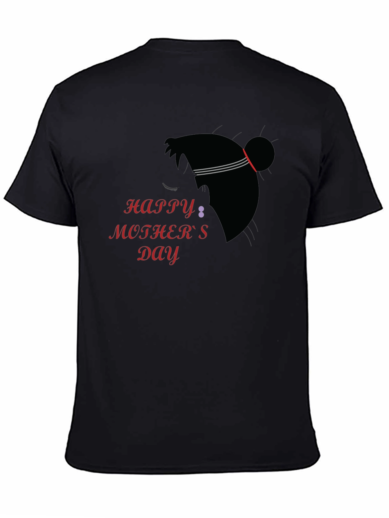 Happy Mothers Day Black T-Shirt