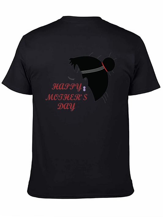 Happy Mothers Day Black T-Shirt